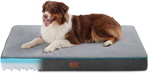 Bedsure Memory Foam Dog Beds Large Sized Dog, Orthopedic Crate Pads, 35x22 in Saudi Arabia