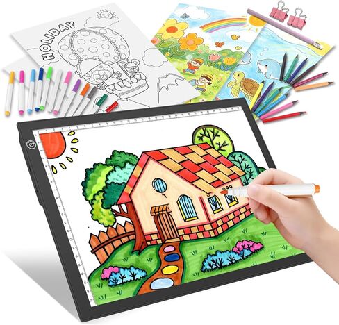 15“ Rechargeable Drawing Board Kit, Light Box Trace Pad Copy Table for Kids in Kuwait