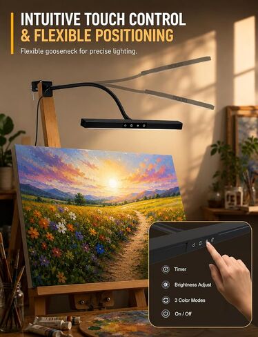 Easel Clip-On Light Art Lamp CRI 90+ for Painting Canvas in Kuwait