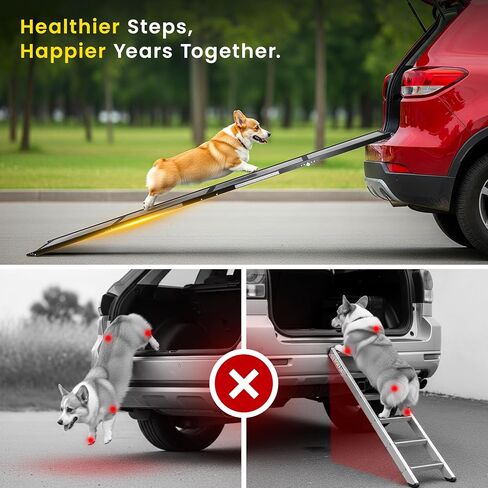 Dog Ramp for Car - 71" L x 17" W Portable Dog Ramp for Car in Saudi Arabia