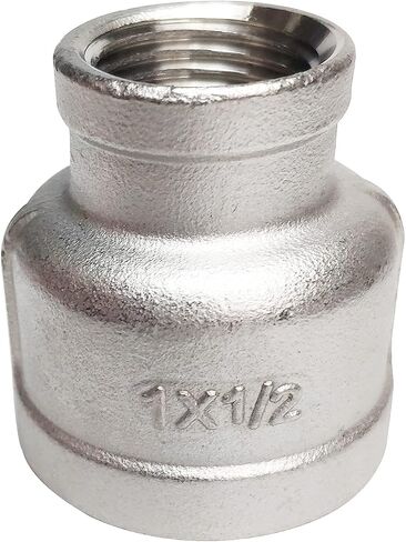 1-1/4 "x 3/4" أنثى المخفض تخفيض اقتران ، الفولاذ المقاوم للصدأ 304 NPT أنثى تركيب الأنابيب المصبوب ، الحلمة in Kuwait