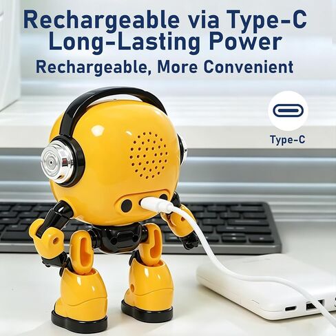AI Robot, Multi-Model Fast Response Desktop Robot, AI-Powered Intelligent Robot 7-Color Light Show, Bilingual Chat, Custom Roles, Alarm & Daily Assistant Lightweight Design in Saudi Arabia