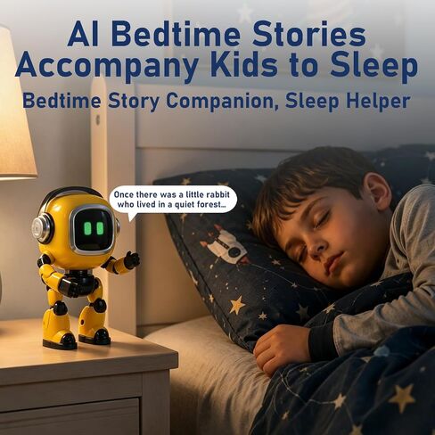 AI Robot, Multi-Model Fast Response Desktop Robot, AI-Powered Intelligent Robot 7-Color Light Show, Bilingual Chat, Custom Roles, Alarm & Daily Assistant Lightweight Design in Saudi Arabia