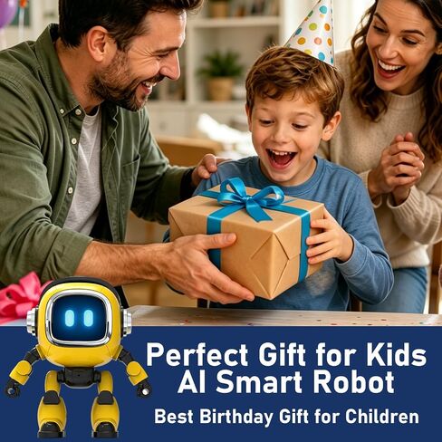 AI Robot, Multi-Model Fast Response Desktop Robot, AI-Powered Intelligent Robot 7-Color Light Show, Bilingual Chat, Custom Roles, Alarm & Daily Assistant Lightweight Design in Saudi Arabia