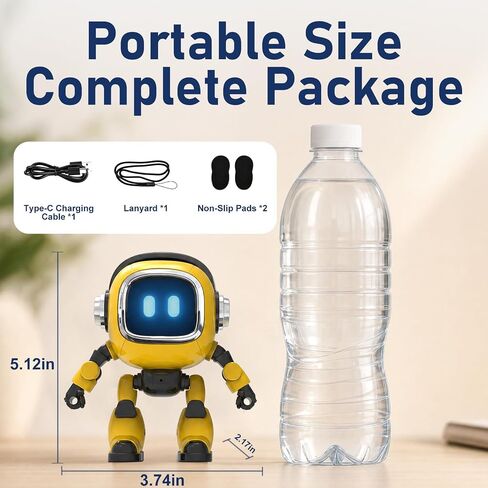 AI Robot, Multi-Model Fast Response Desktop Robot, AI-Powered Intelligent Robot 7-Color Light Show, Bilingual Chat, Custom Roles, Alarm & Daily Assistant Lightweight Design in Saudi Arabia