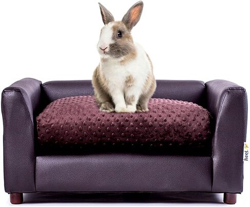 Keet Fluffy Deluxe Pet Bed, Sofa Charcoal, Small in Saudi Arabia