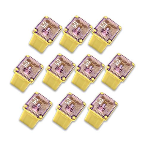 10 Pack!! 40 AMP Green Automotive Low Profile Mini J Case Fuse Compatible for Ford, Chevy/GM Nissan Toyota Hyundai Kia Honda - Pickup Trucks, Cars and SUVs 7T4Z14526D 68144445AA 38211SNAA21 1879001124 in Kuwait