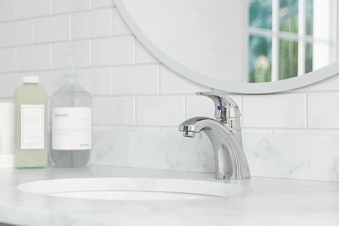 Pfister Parisa Bathroom Sink Faucet, Single Control, 1-Handle, Single Hole, Polished Chrome Finish, LF042PRCC in Saudi Arabia