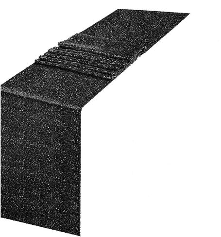 JYFLZQ Silver Sequin Table Runners 12"x72" Pack of 5 Glitter Sequin Fabric Table Linens - Sparkly Runners for Wedding & Birthday Party Decor in Kuwait