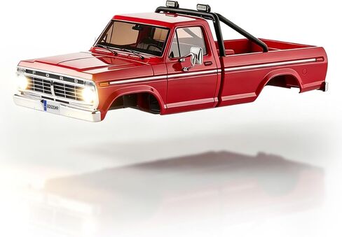 FMS FCX18 II Ford F-100 RC Car Body Shell, 1/18 Scale RC Crawler Body, Officially Licensed Ford F-100 ABS Hard Shell, Magnetic Quick Release Body for Fast Shell Swaps Blue&White in Saudi Arabia