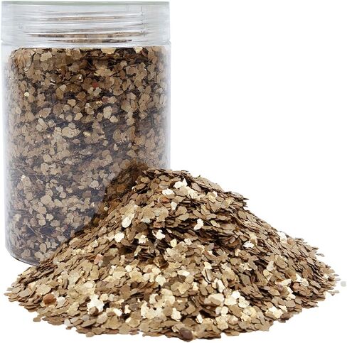 Mica Flakes,Natural Epoxy Flakes Glitter,3-6mm,100g (Snow-White) in Kuwait