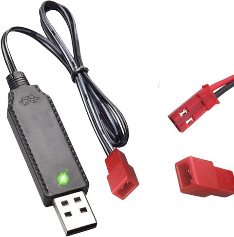 3.7V USB Charger Cable with JST 2 Pin Plug Compatible for RC Car, Plane, Tank, Boat and Other Remote Control Toys in Saudi Arabia