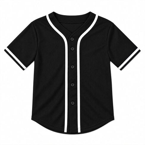قمصان بيسبول جيرسي للأطفال من BAICAIYU بأزرار سفلية، زي رياضي للأولاد جريل سوفت بول in Kuwait