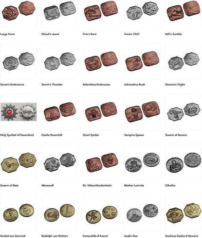 Dungeons & Dragons: Mists of Ravenloft Treasure Pack - Blind Collectibles: 7pc Dice Set, Ability Coin, D&D Bag - Randomly Assorted RPG Accessories in Kuwait
