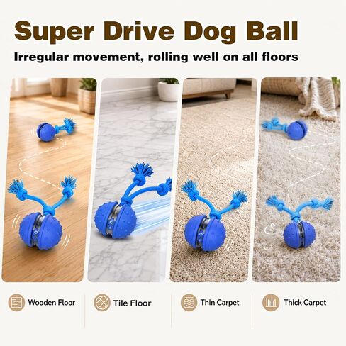 Sofolor Interactive Dog Toys to Keep Them Busy, Active Rolling Ball for Dog in Kuwait
