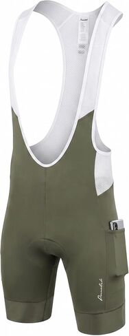 Przewalski Men's Cycling Bike Bib Short with Phone Pockets,4D Padded Breathable Biking Bicycle Bib Tights in Kuwait