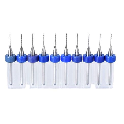 uxcell PCB Drill Bits 0.5mm Tungsten Carbide Rotary Tool Jewelry CNC Engraving Print Circuit Board Micro Drill Bits 1/8 Inch Shank 1 Set (10 Pcs) in Kuwait