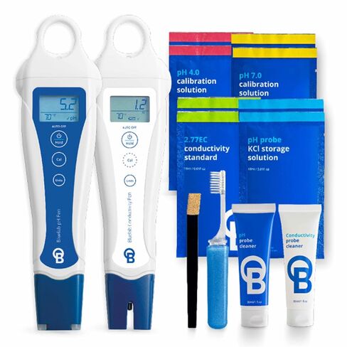Bluelab PENGTB Grower's Toolbox with pH Pen, Conductivity Tester and Probe Care Kit, Easy Calibration, Digital Meters for Hydroponic System and Indoor Plant Grow in Kuwait