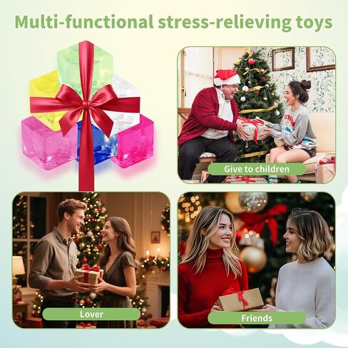 28Pcs Mini Stress Cube Squishy Toy Set, Slow Rising Squeeze Fidget Anxiety Relief Stress Balls, Sensory Squishy Toys for Boys, Girls and Adults, Gifts for School, Office and Party Favors in Kuwait