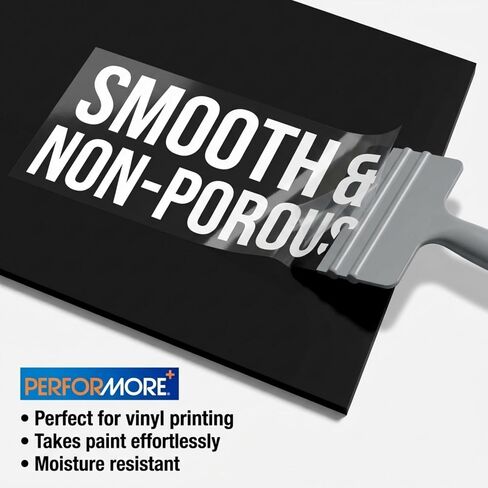 Expanded PVC Sheet – Lightweight Rigid Foam – 3mm (1/8 inch) – 12 x 12 inches – Black – Ideal for Signage, Displays, and Digital/Screen Printing in Kuwait