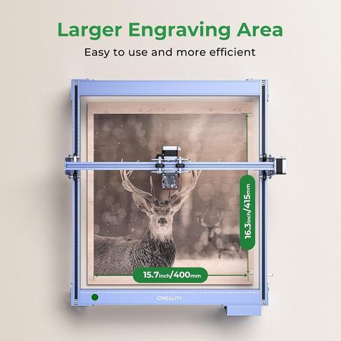 Creality Falcon 5W Laser Engraver Machine, 72w High Precision 0.06mm Laser Cutter and Engraving Machine for Wood Leather Acrylic Glass, 10000mm/min, Offline Usage, Working Area 400 * 415mm in Saudi Arabia