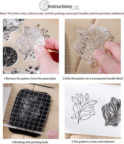 6 Sheets Clear Stamp Silicone Stamp Cards with Greeting Words, Flowers, Leaves, Butterflies, and Moons Pattern for Thanksgiving Christmas Holiday Card Making and DIY Scrapbooking Journaling in Kuwait