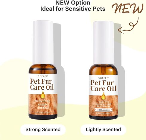 Pet Fur Care Oil - Tangle Remover, Shiny & Silky Coat, Soothing Skin Protection with Collagen and Natural Oils - Leave-in Formula for Dogs and Cats - 1.01 fl. oz in Saudi Arabia