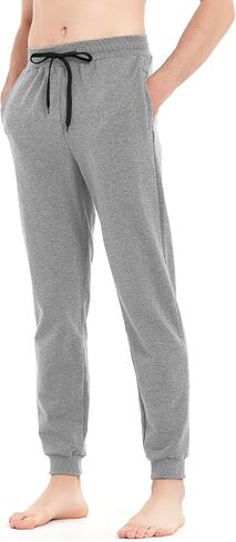 Idtswch 30/32/34/36/38/40 Long Inseam Mens Tall Sweatpants Extra Long Joggers Pant with Zip Pockets in Kuwait