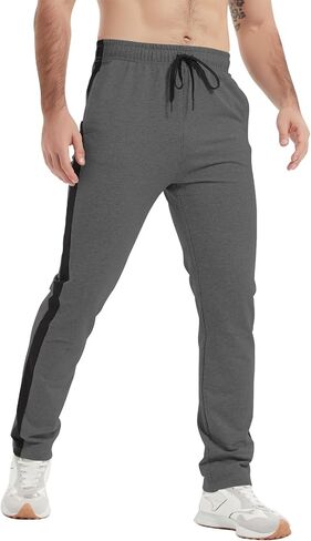 Idtswch 30/32/34/36/38/40 Long Inseam Mens Tall Sweatpants Extra Long Joggers Pant with Zip Pockets in Kuwait