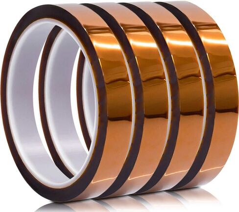 شريط تصعيد MYJOR، شريط مقاوم للحرارة، شريط Kapton للإخفاء، 3/8 بوصة × 108 قدم، بكرتان، لحام، حماية لوحة الدائرة، خط بيانات الهاتف المحمول والبطارية in Kuwait