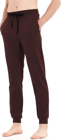 Idtswch 30/32/34/36/38/40 Long Inseam Mens Tall Sweatpants Extra Long Joggers Pant with Zip Pockets in Kuwait