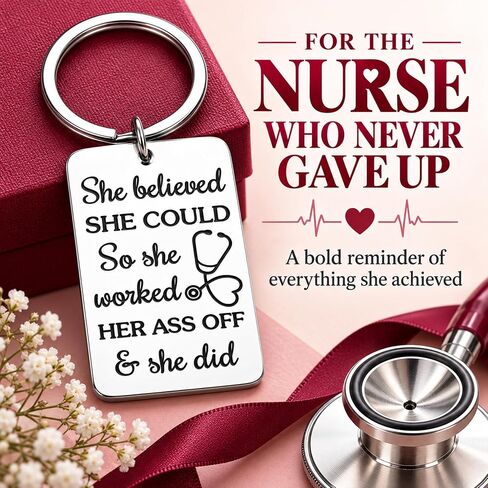 Octamber Nurse Appreciation Keychain Gifts for RN Nurse Nursing School Student Graduation in Saudi Arabia