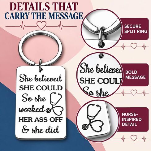 Octamber Nurse Appreciation Keychain Gifts for RN Nurse Nursing School Student Graduation in Saudi Arabia