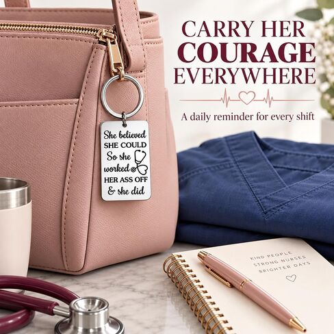 Octamber Nurse Appreciation Keychain Gifts for RN Nurse Nursing School Student Graduation in Saudi Arabia