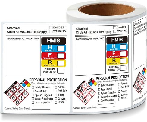 SDS OSHA Data Labels for Chemical Safety Data 4 x 3 Inch GHS Secondary Container Label-250 Pcs MSDS Stickers with GHS Pictograms Write-in Hazard Chemical Identifying and Marking Sticker Decals in Saudi Arabia