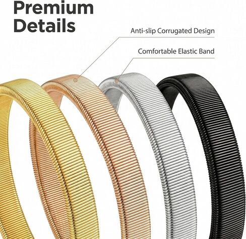 8 PCS Sleeve Holders,Stretchy Anti-Slip Metal Sleeve Garters, Elastic Arm Straps Fixing Long Shirt Sleeves in Kuwait