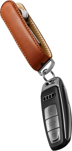 Jibbon Italian Leather Key Organizer |Marine Grade 316 Stainless Steel Leather Keychain -Key Holder Hold UpTo 9 Standard Keys in Kuwait