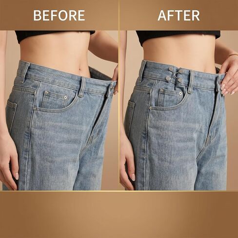 8 Set Waist Tightener for Pants Women, Jean Buttons for Loose Jeans, Waist Cincher Clip for Women Clothing Dresses Skirts No Sewing or Tools in Saudi Arabia