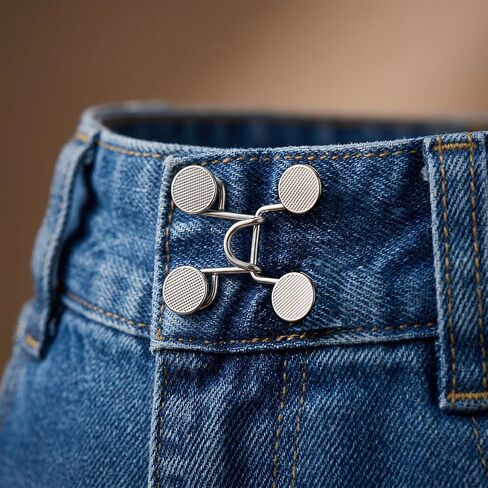8 Set Waist Tightener for Pants Women, Jean Buttons for Loose Jeans, Waist Cincher Clip for Women Clothing Dresses Skirts No Sewing or Tools in Saudi Arabia