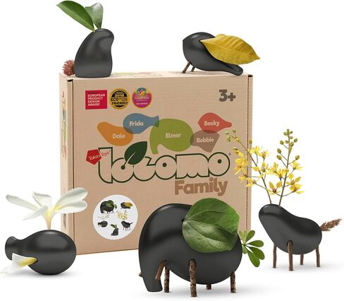 Taksa Toys Locomo Family MC1, Open-Ended Nature Animal Figures, Set of 5 in Kuwait