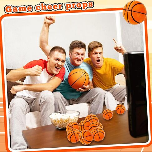 30 Pack 2.5 Inch Basketball Stress Ball,Mini Soft Foam Basketballs,Squeeze Sports Balls for Sport Theme Party Favor Kids Decoration Stress Relief in Saudi Arabia