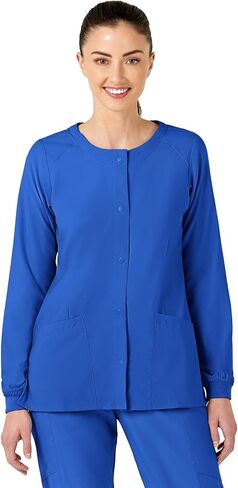 WonderWink Women's Crew Neck Warm-up Jacket in Kuwait