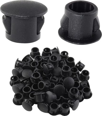 Uenhoy 100 Pcs 1/2" Plastic Hole Plugs, White in Kuwait