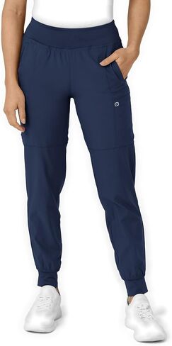 WonderWink W123 Women’s Comfort Waist Cargo Jogger Pant — Hot Pink, X-Small in Kuwait