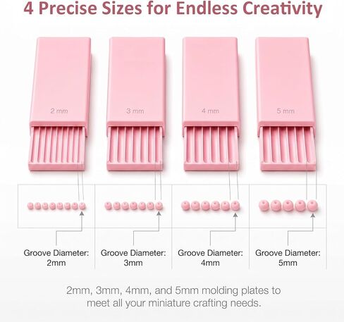 Clay Gel Ball Maker Tool, 2-5mm Bead Roller for 3D Nail Art & Polymer Clay in Kuwait