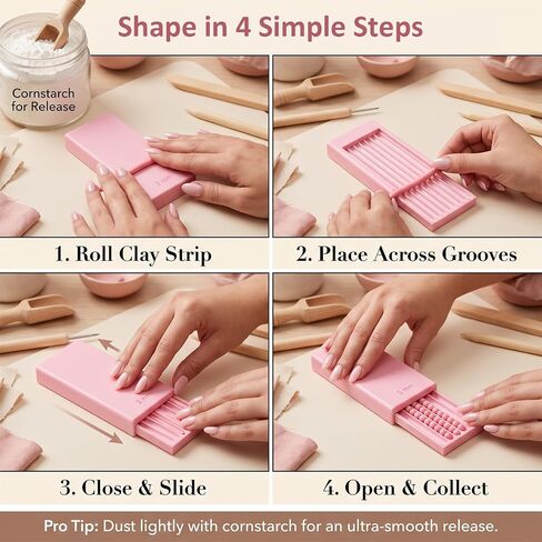 Clay Gel Ball Maker Tool, 2-5mm Bead Roller for 3D Nail Art & Polymer Clay in Kuwait
