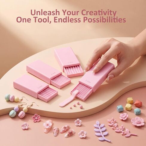 Clay Gel Ball Maker Tool, 2-5mm Bead Roller for 3D Nail Art & Polymer Clay in Kuwait