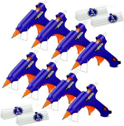 Hot Glue Gun Kit: Mini Hot Glue Gun and Sticks Set with 30 Sticks Melt Glue Guns Craft for School DIY Arts Home Quick Repairs 5 Pieces Mulitcolor in Kuwait