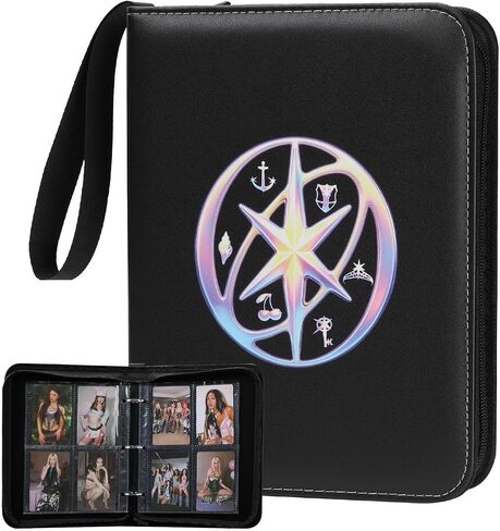 PhotoCards Binder 4 Pocket, with 50 Removable Sleeves-Can Hold 400 Cards in Kuwait