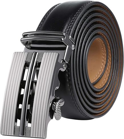 Marino Men’s Genuine Leather Ratchet Dress Belt With Automatic Buckle, Enclosed in an Elegant Gift Box in Kuwait